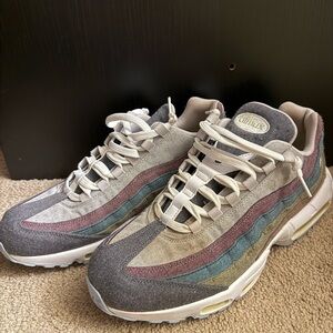 Nike Air Max 95 Multicolor Canvas Sneakers Men’s Size 13